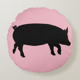 PINK PIG PILLOWS Round