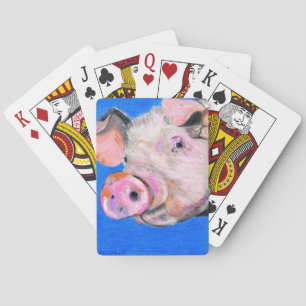 Pink Pig Playing Cards