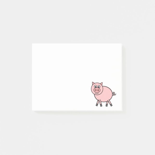Pink Pig Post-it Notes (Front)