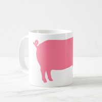 Pink Pig Silhouette | Fun Farm Animal