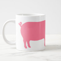 Pink Pig Silhouette | Fun Farm Animal