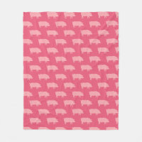 Pink Pig Silhouettes Pattern | Cute Animal Lover's