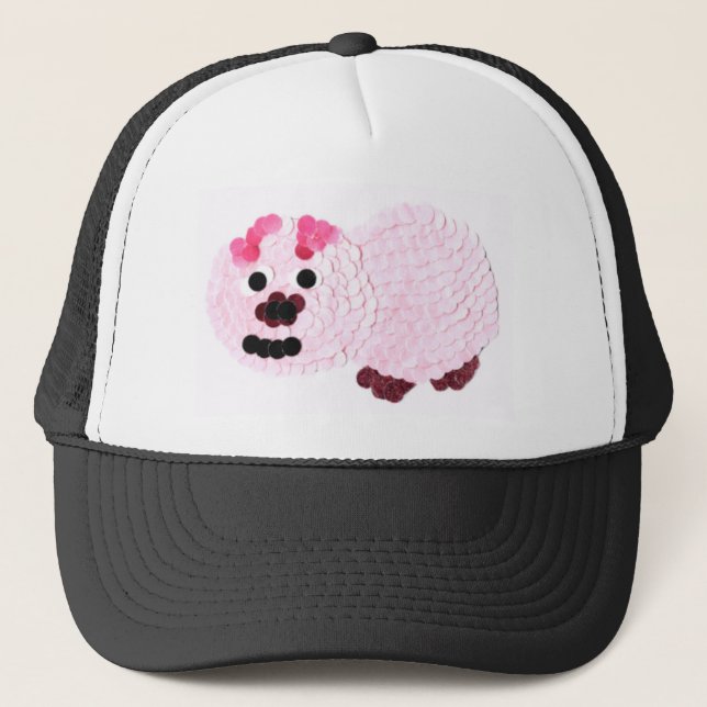Pink Pig Trucker Hat (Front)