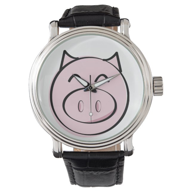 Pink Pig Watch (Front)