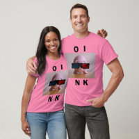 Pink Piggy Bank Funny T-Shirt