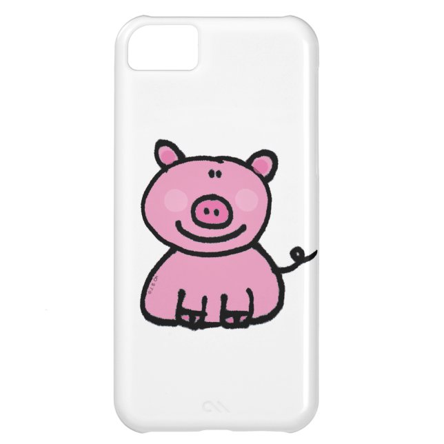 pink piggy Case-Mate iPhone case (Back)