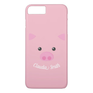 Pink Piggy Face iPhone 8 Plus/7 Plus Case