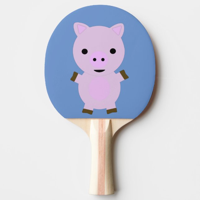 Pink Piggy Ping Pong Paddle (Front)