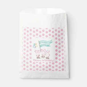 Pink Piggy's Kids Birthday Party Favour Bags