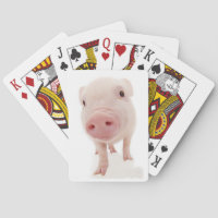 Pink Piglet Pig Playing Cards