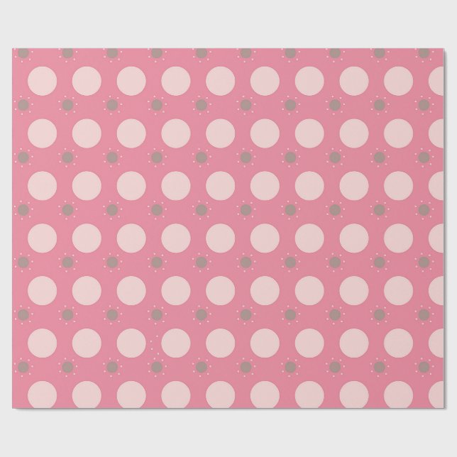 Pink pika Dot wrapping paper (Flat)
