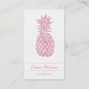 pink pineapple business card