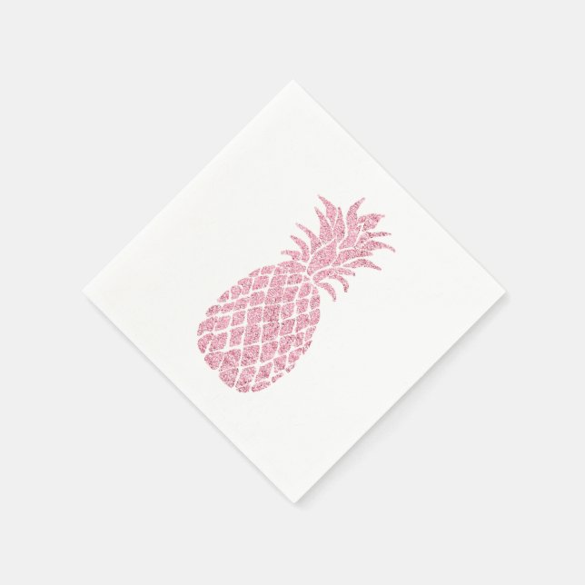 pink pineapple napkin (Corner)