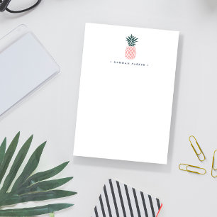 Pink Pineapple   Personalized Post-it Notes