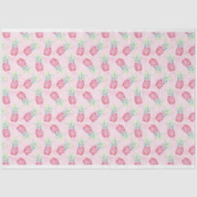 Pink Pineapple Watercolor Tissue & Craft Paper