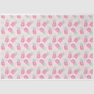 Pink Pineapple Watercolor Tissue & Craft Paper
