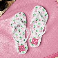 Pink Pineapples Monogrammed
