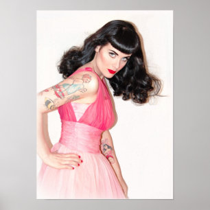 Pink Pinup Poster