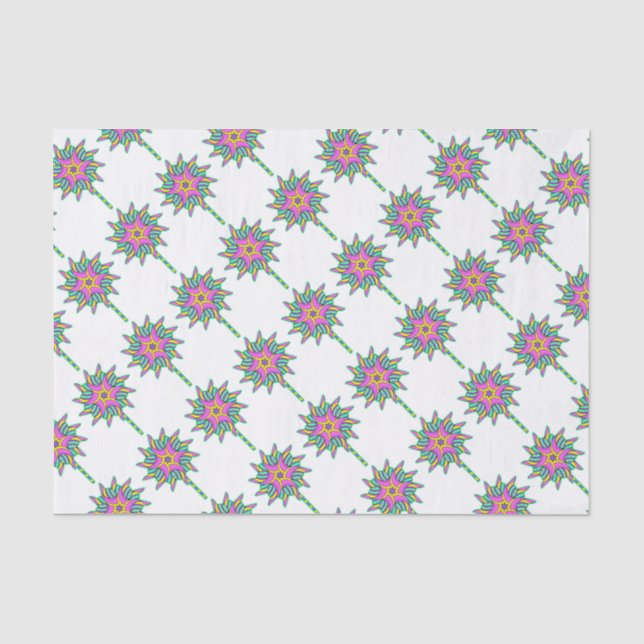 Pink Pinwheel Tissue Paper (Front)