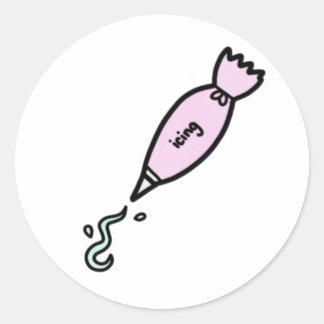 Pink Piping Bag Sticker