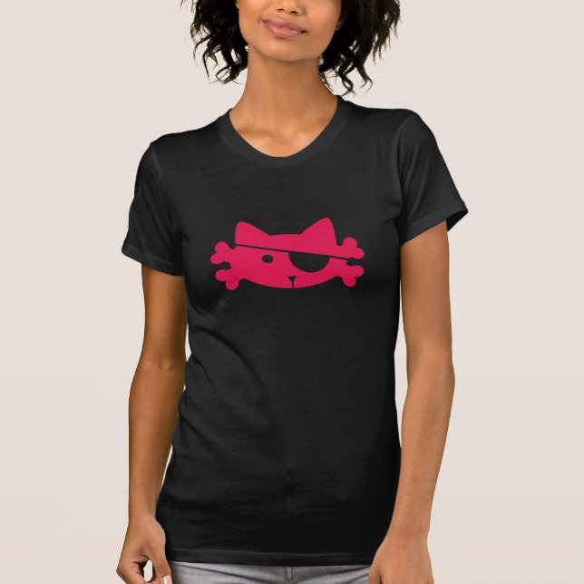 Pink Pirate Cat - Tee (Front)
