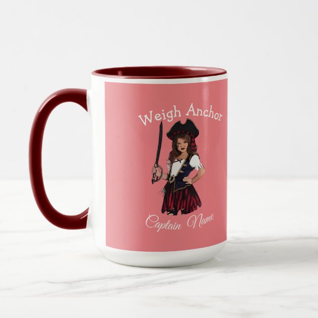 Pink Pirate Mug (Left)