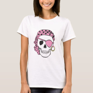 Pink Pirate Skull T-shirt