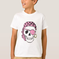 Pink Pirate Skull T-shirt