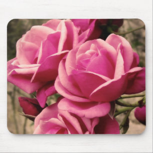 Pink Pirouette Roses Mouse Mat