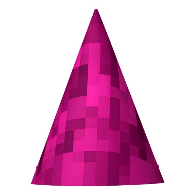 Pink Pixel Party Hat (Front)