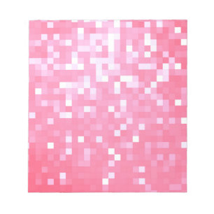 Pink Pixel Sparkle Notepad