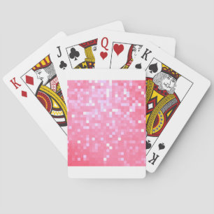 Pink Pixel Sparkle Playing Cards