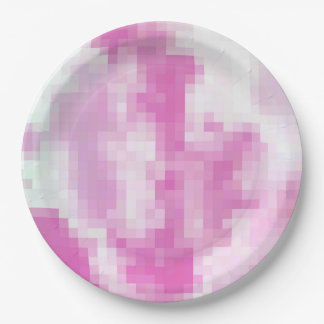 Pink Pixelated Party Plate