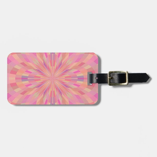 Pink Pixels 2 Luggage Tag (Front Horizontal)