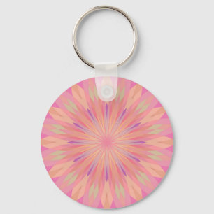 Pink Pixels 3 Key Ring