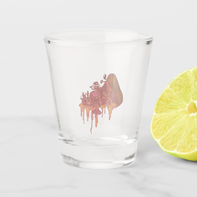 PINK PIZZA SHOT GLASS (Front)