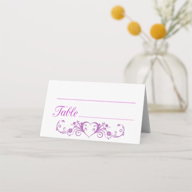 Pink Place Card (Front)