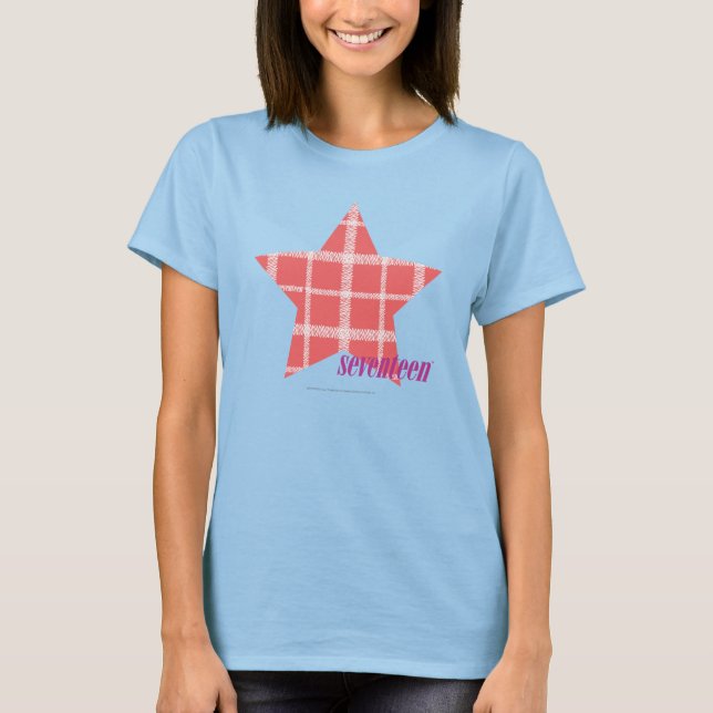Pink Plaid 3 T-Shirt (Front)