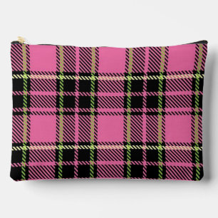 Pink Plaid Accessory Pouch