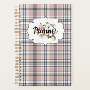 Pink Plaid and Posies Pretty Vintage Planner