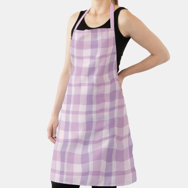 Pink Plaid Apron (Insitu)