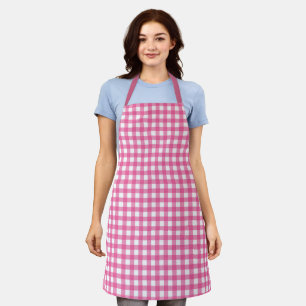Pink Plaid Apron