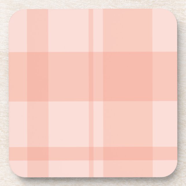 pink plaid coaster (Front)