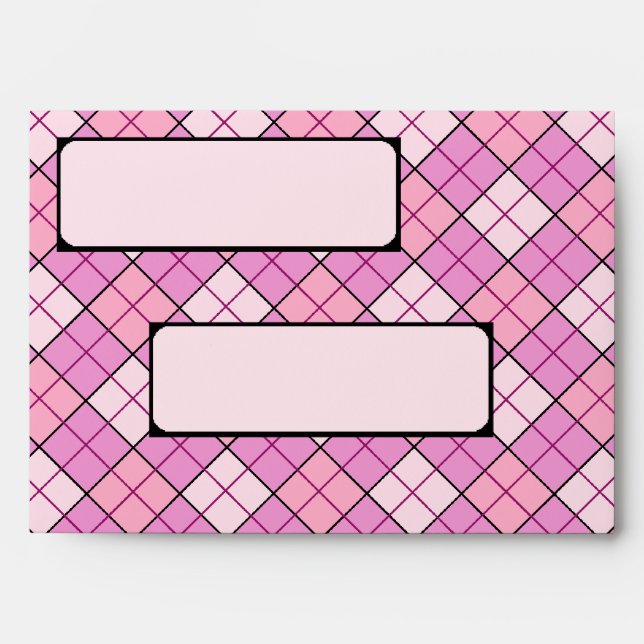 Pink Plaid Envelopes (Front)