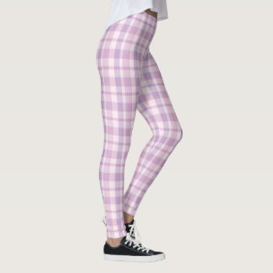 Pink Plaid Leggings