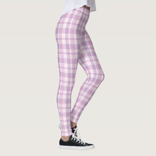 Pink Plaid Leggings