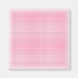 Pink Plaid Magnet