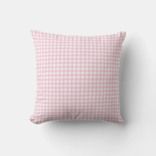 Pink Plaid Pattern Cushion