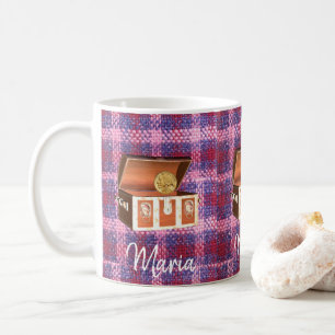 Pink Plaid Trunk Mug