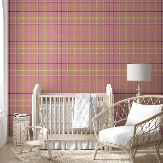 Pink Plaid  Wallpaper (Kids)